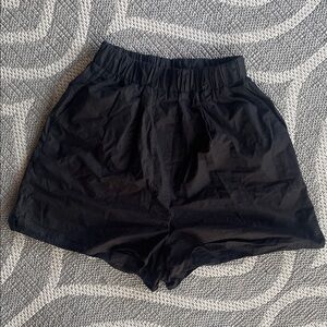 The Frankie Shop high waist mini oversized shirts S black organic cotton